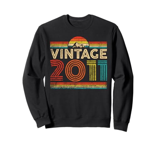 Vintage 2011 Classic Year 2011 Birthday Men Women Vintage Sweatshirt Vintage 2011 Classic Year 2011 Birthday Men Women Vintage Sweatshirt von Vintage Birthday Classic Idea Retro Year Store