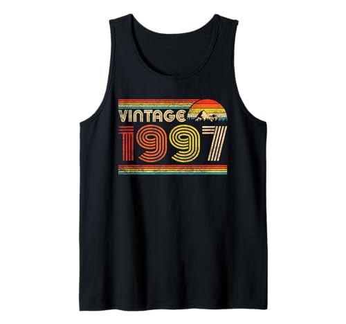 Vintage 1997 Classic 1997 Vintage Year Men Women Birthday Tank Top von Vintage Birthday Classic Idea Retro Years Store