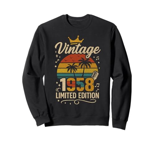 Vintage 1958 Limited Edition Men Women Birthday 1958 Vintage Sweatshirt Vintage 1958 Limited Edition Men Women Birthday 1958 Vintage Sweatshirt von Vintage Birthday Classic Year Old Retro Idea Store