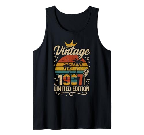 Vintage 1967 Limited Edition Men Women Birthday 1967 Vintage Tank Top Vintage 1967 Limited Edition Men Women Birthday 1967 Vintage Tank Top von Vintage Birthday Classic Year Old Retro Idea Store