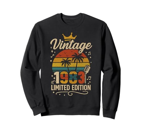 Vintage 1983 Limited Edition Men Women Birthday 1983 Vintage Sweatshirt von Vintage Birthday Classic Year Old Retro Idea Store