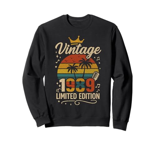 Vintage 1989 Limited Edition Men Women Birthday 1989 Vintage Sweatshirt Vintage 1989 Limited Edition Men Women Birthday 1989 Vintage Sweatshirt von Vintage Birthday Classic Year Old Retro Idea Store