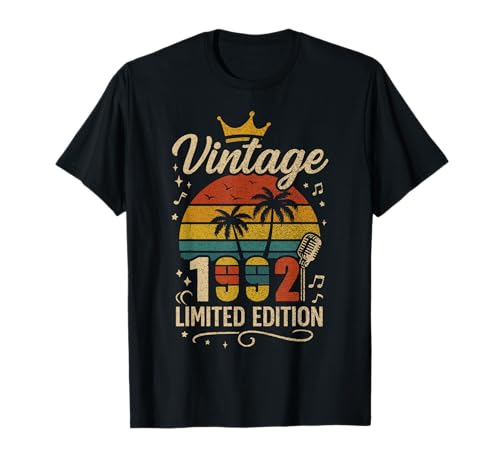 Vintage 1992 Limited Edition Men Women Birthday 1992 Vintage T-Shirt von Vintage Birthday Classic Year Old Retro Idea Store