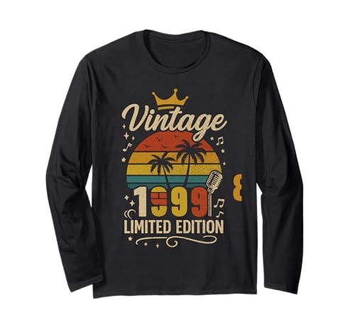 Vintage 1999 Limited Edition Men Women Birthday 1999 Vintage Langarmshirt Vintage 1999 Limited Edition Men Women Birthday 1999 Vintage Langarmshirt von Vintage Birthday Classic Year Old Retro Idea Store