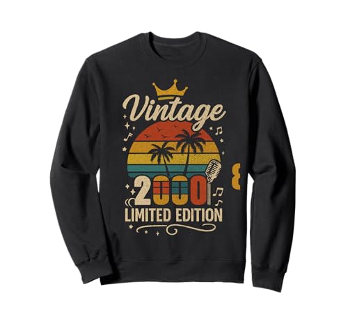 Vintage 2000 Limited Edition Men Women Birthday 2000 Vintage Sweatshirt von Vintage Birthday Classic Year Old Retro Idea Store