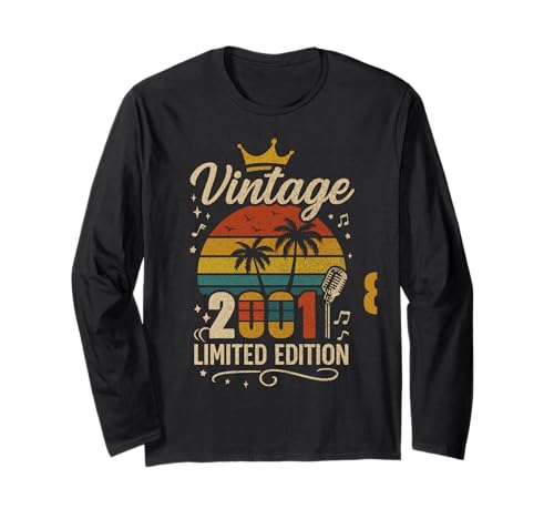 Vintage 2001 Limited Edition Men Women Birthday 2001 Vintage Langarmshirt von Vintage Birthday Classic Year Old Retro Idea Store