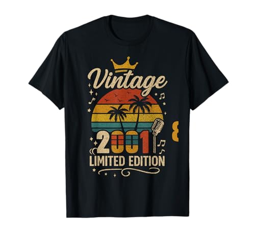 Vintage 2001 Limited Edition Men Women Birthday 2001 Vintage T-Shirt von Vintage Birthday Classic Year Old Retro Idea Store