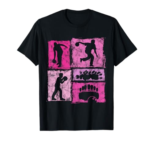 Retro Bowling Lover Grafik für Damen und Mädchen Bowlers T-Shirt Retro Bowling Lover Grafik für Damen und Mädchen Bowlers T-Shirt von Vintage Bowling Lover Designs for Women Girls