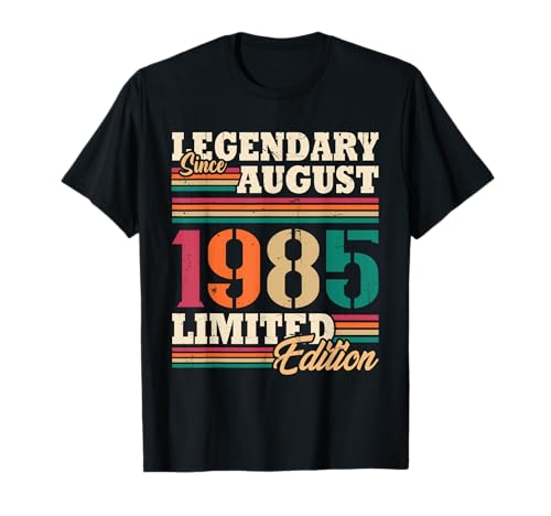 Vintage August 1985 Geburtstagsgeschenk 40 Jahre für Männer T-Shirt Vintage August 1985 Geburtstagsgeschenk 40 Jahre für Männer T-Shirt von Vintage Cadeau D'anniversaire Né En août 1985
