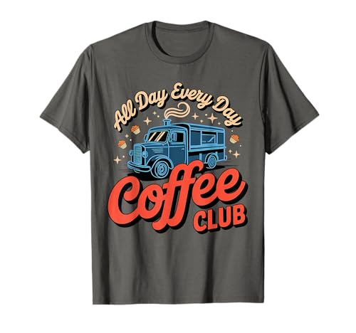Coffee Club Retro Kaffee Grafik Coffein Lovers Männer & Frauen T-Shirt von Vintage Caffeine Culture Funny Coffee Tee