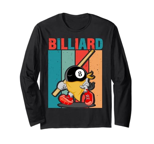 Funny Vintage Pool Design for Men Woman Billiard Lover Langarmshirt Funny Vintage Pool Design for Men Woman Billiard Lover Langarmshirt von Vintage Cat Gift
