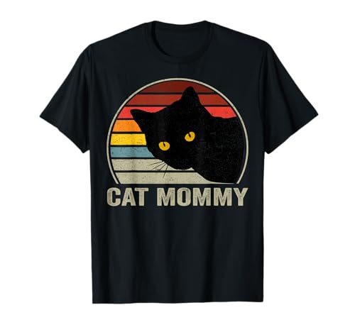 Cat Mommy Vintage 80er Jahre Style Katze Retro für Damen, Katzenmutter T-Shirt Cat Mommy Vintage 80er Jahre Style Katze Retro für Damen, Katzenmutter T-Shirt von Vintage Cat Mommy Store Co
