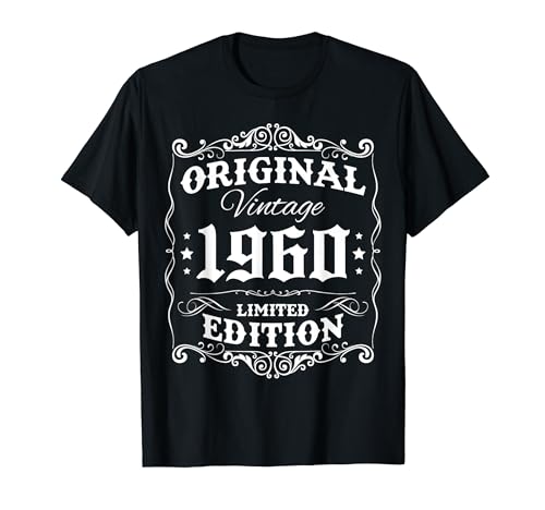 Original Vintage 1960 Limited Edition Classic 1960 Men Women T-Shirt Original Vintage 1960 Limited Edition Classic 1960 Men Women T-Shirt von Vintage Classic Birthday Born In 1960 Idea Apparel