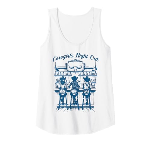 Damen Cowgirls Trinken Cocktail Nostalgie Country Bar Lustig Tank Top Damen Cowgirls Trinken Cocktail Nostalgie Country Bar Lustig Tank Top von Vintage Country Bar Western Retro Rodeo Tees Gifts