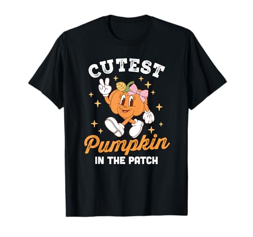 Niedlicher Kürbis im Aufnäher für Mädchen T-Shirt Niedlicher Kürbis im Aufnäher für Mädchen T-Shirt von Vintage Cutest Pumpkin for Kids and Adults
