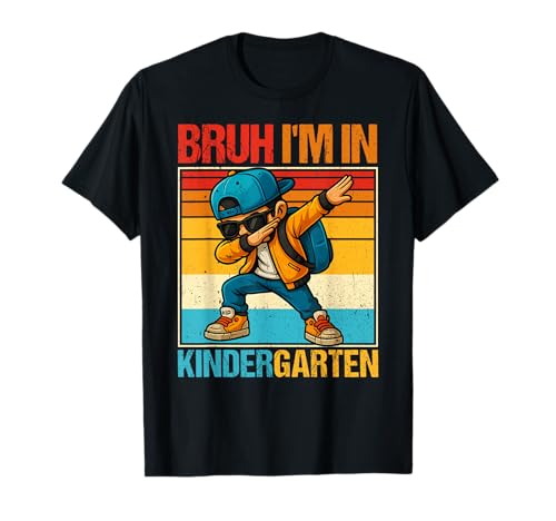 Kindergarten Dabbing Boy Bruh Ich Bin Im Kindergarten Student T-Shirt von Vintage Dabbing Boy Bruh Student Boy Girl Kid Ades