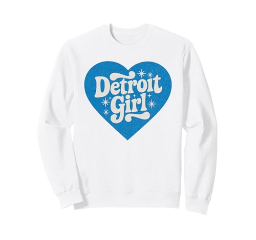 Retro Detroit Mädchen Herz Cute Detroit Girl Sweatshirt Retro Detroit Mädchen Herz Cute Detroit Girl Sweatshirt von Vintage Detroit Hometown Pride