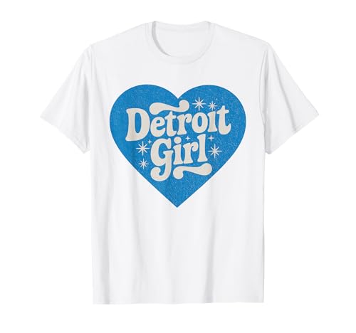 Retro Detroit Mädchen Herz Cute Detroit Girl T-Shirt Retro Detroit Mädchen Herz Cute Detroit Girl T-Shirt von Vintage Detroit Hometown Pride