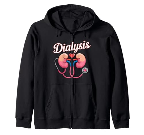 Nephrologie Krankenschwester Design Männer Frauen Dialyse-Techniker Kapuzenjacke von Vintage Dialysis Nurse