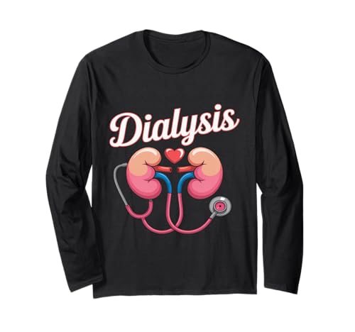 Nephrologie Krankenschwester Design Männer Frauen Dialyse-Techniker Langarmshirt von Vintage Dialysis Nurse