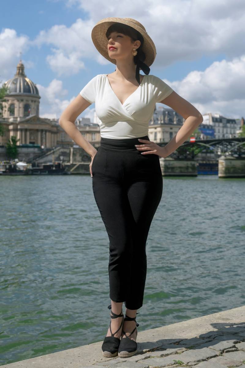 Lena Lynn Hose in Schwarz von Vintage Diva