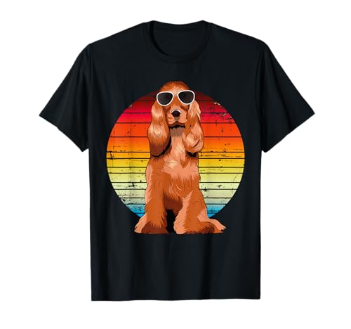 Retro English Cocker Spaniel T-Shirt Damen & Herren T-Shirt von Vintage English Cocker Spaniels Retro T-Shirts