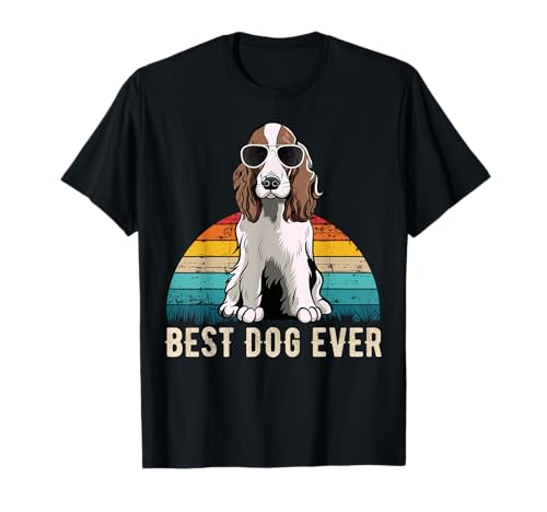 Retro English Springer Spaniel Damen Herren & Kinder T-Shirt von Vintage English Springer Spaniel Retro Design