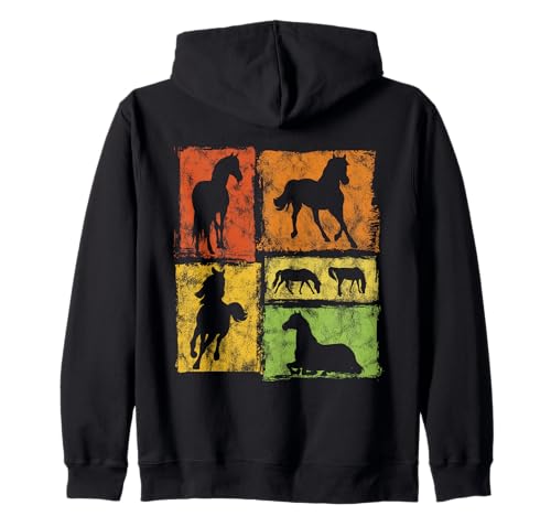 Retro Pferd Grafik für Männer Frauen Kinder Vintage Reiten Kapuzenjacke Retro Pferd Grafik für Männer Frauen Kinder Vintage Reiten Kapuzenjacke von Vintage Equine Horse Graphics For Men Women Kids