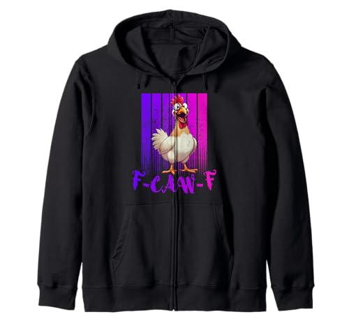Lustiges F-Caw-F Huhn Retro, FCAWF Huhn für Männer Frauen Kapuzenjacke von Vintage F-Caw-F Chicken FCAWF Chicken Tees