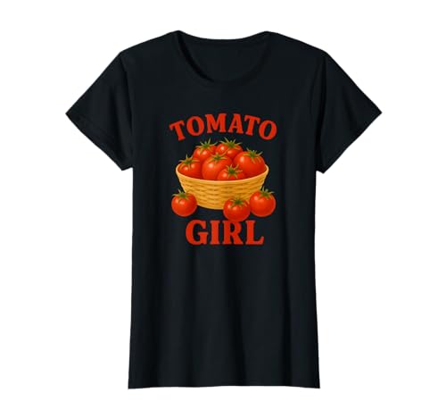 Tomato Girl Cottagecore-Ästhetik T-Shirt Tomato Girl Cottagecore-Ästhetik T-Shirt von Vintage Fruit Tomato Girl Cottagecore