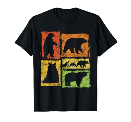 Bär Retro Stil Grafik Typische Bewegungen Für Männer Frauen Kinder T-Shirt Bär Retro Stil Grafik Typische Bewegungen Für Männer Frauen Kinder T-Shirt von Vintage Funny Bear Designs for Men Women Kids