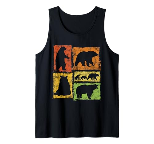 Bär Retro Stil Grafik Typische Bewegungen Für Männer Frauen Kinder Tank Top Bär Retro Stil Grafik Typische Bewegungen Für Männer Frauen Kinder Tank Top von Vintage Funny Bear Designs for Men Women Kids