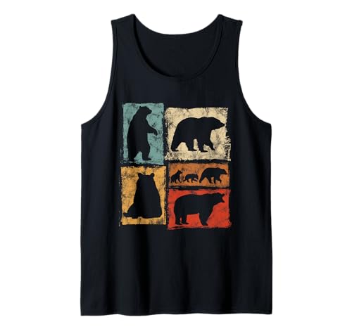 Retro Bär Grafik Typische Bewegungen für Männer Frauen Kinder Vintage Tank Top Retro Bär Grafik Typische Bewegungen für Männer Frauen Kinder Vintage Tank Top von Vintage Funny Bear Designs for Men Women Kids