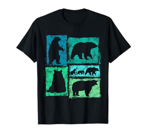 Retro-Stil Bär Grafik Typische Bewegungen für Männer Frauen Kinder T-Shirt Retro-Stil Bär Grafik Typische Bewegungen für Männer Frauen Kinder T-Shirt von Vintage Funny Bear Designs for Men Women Kids
