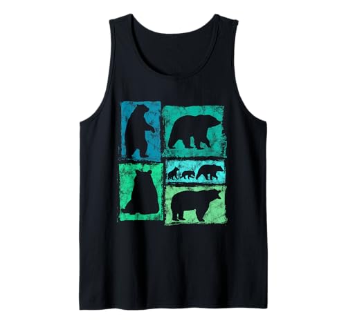 Retro-Stil Bär Grafik Typische Bewegungen für Männer Frauen Kinder Tank Top Retro-Stil Bär Grafik Typische Bewegungen für Männer Frauen Kinder Tank Top von Vintage Funny Bear Designs for Men Women Kids