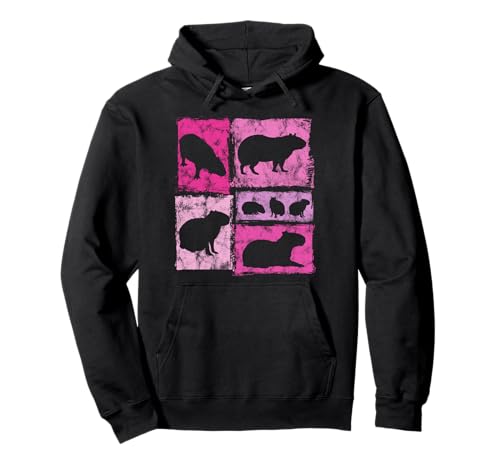Retro Capybara Print im Vintage Stil für Frauen und Mädchen Pullover Hoodie Retro Capybara Print im Vintage Stil für Frauen und Mädchen Pullover Hoodie von Vintage Funny Capybara Designs For Women And Girls