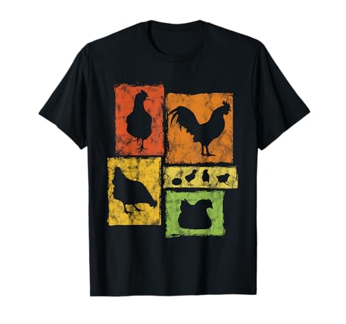 Lustige Chicken Farmer Grafik I Love Chickens Männer Frauen Kinder T-Shirt von Vintage Funny Chicken Designs for Men Women Kids