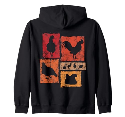 Lustige Chicken Farmer Grafik I Love Chickens Men Women Kapuzenjacke Lustige Chicken Farmer Grafik I Love Chickens Men Women Kapuzenjacke von Vintage Funny Chicken Designs for Men Women Kids