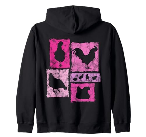 Lustige Chicken Lover Grafik für Frauen und Mädchen Farmer Kapuzenjacke Lustige Chicken Lover Grafik für Frauen und Mädchen Farmer Kapuzenjacke von Vintage Funny Chicken Designs for Women Girls