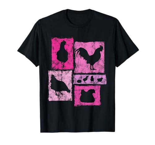 Lustige Chicken Lover Grafik für Frauen und Mädchen Farmer T-Shirt Lustige Chicken Lover Grafik für Frauen und Mädchen Farmer T-Shirt von Vintage Funny Chicken Designs for Women Girls