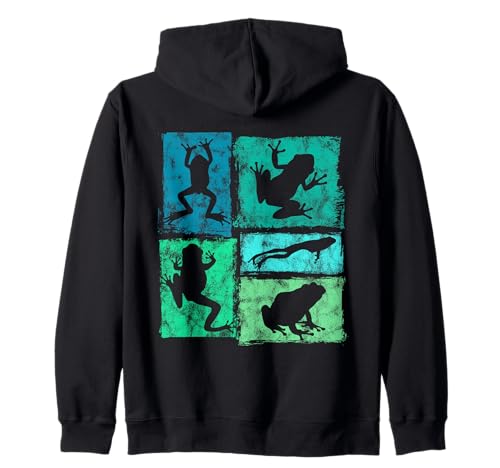 Retro Frosch Grafik Frosch Moves für Männer Frauen Kinder Vintage Kapuzenjacke Retro Frosch Grafik Frosch Moves für Männer Frauen Kinder Vintage Kapuzenjacke von Vintage Funny Frog Designs for Men Women Kids