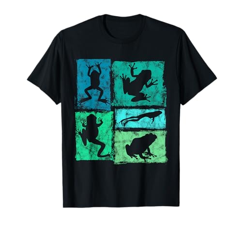 Retro Frosch Grafik Frosch Moves für Männer Frauen Kinder Vintage T-Shirt von Vintage Funny Frog Designs for Men Women Kids