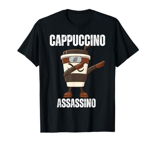 Dabbing Cappuccino Assassino Cute Italian Brainrot Meme für Kinder T-Shirt Dabbing Cappuccino Assassino Cute Italian Brainrot Meme für Kinder T-Shirt von Vintage Funny Internet Humor Birthday Gifts Boys
