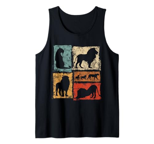Lions Retro Style Grafik für Männer Frauen Kinder Vintage Tank Top Lions Retro Style Grafik für Männer Frauen Kinder Vintage Tank Top von Vintage Funny Lion Accessories for Men Women Kids