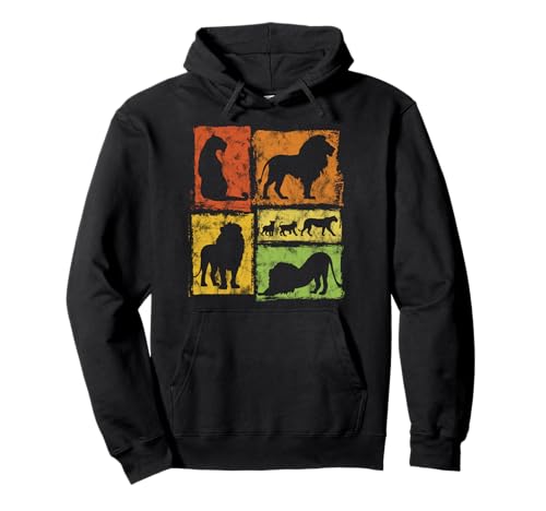 Lions Retro Style Lion Pride Grafik für Männer Frauen Kinder Pullover Hoodie Lions Retro Style Lion Pride Grafik für Männer Frauen Kinder Pullover Hoodie von Vintage Funny Lion Accessories for Men Women Kids