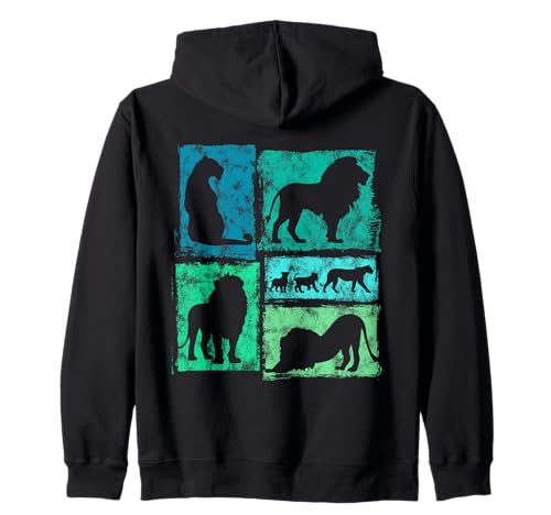 Löwen Retro-Stil Vintage Grafik für Männer Frauen Kinder Kapuzenjacke Löwen Retro-Stil Vintage Grafik für Männer Frauen Kinder Kapuzenjacke von Vintage Funny Lion Accessories for Men Women Kids