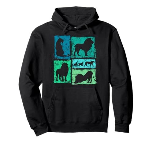 Löwen Retro-Stil Vintage Grafik für Männer Frauen Kinder Pullover Hoodie Löwen Retro-Stil Vintage Grafik für Männer Frauen Kinder Pullover Hoodie von Vintage Funny Lion Accessories for Men Women Kids