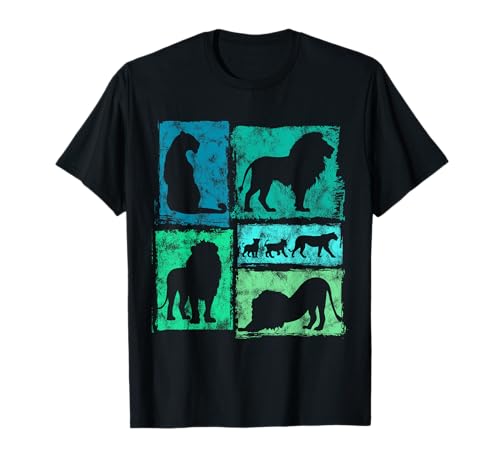 Löwen Retro-Stil Vintage Grafik für Männer Frauen Kinder T-Shirt Löwen Retro-Stil Vintage Grafik für Männer Frauen Kinder T-Shirt von Vintage Funny Lion Accessories for Men Women Kids