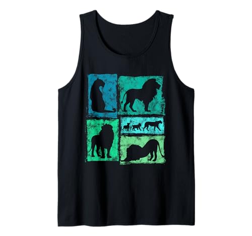 Löwen Retro-Stil Vintage Grafik für Männer Frauen Kinder Tank Top Löwen Retro-Stil Vintage Grafik für Männer Frauen Kinder Tank Top von Vintage Funny Lion Accessories for Men Women Kids