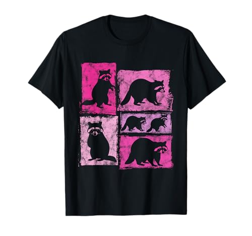 Lustige Waschbär-Grafik für Frauen und Mädchen Vintage T-Shirt von Vintage Funny Raccoon Designs for Men Women Kids